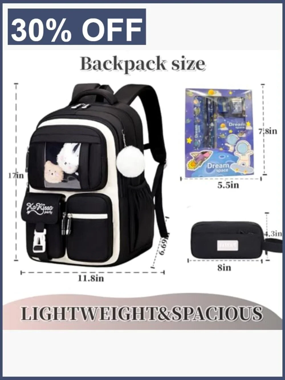 Kids Backpack for School Boys Girls Bookbag Teen Middle Elementary Lightweight